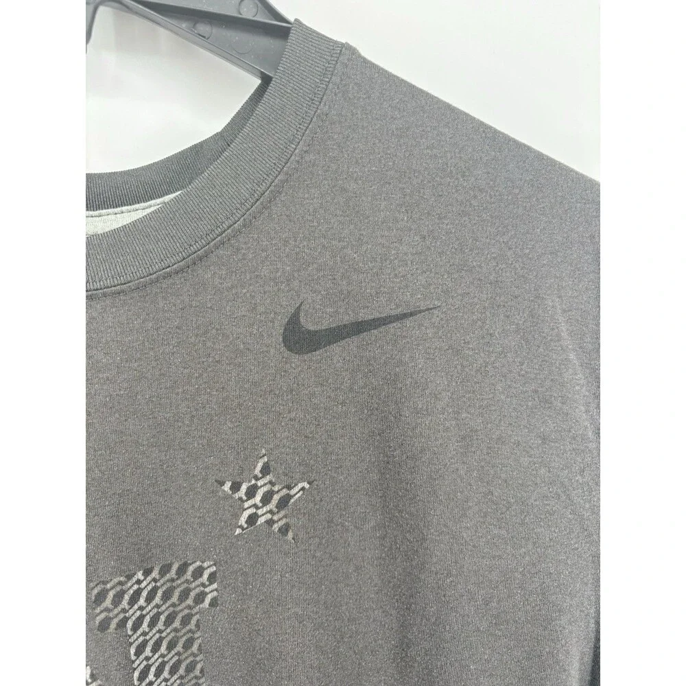 Nike Dri-FIT Men’s L T-Shirt US Naval Academy Midshipmen Charcoal Gray Graphic